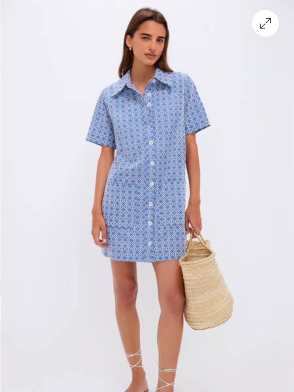 NWT Tuckernuck Pomander Place Denim Embroidered Lacie Dress